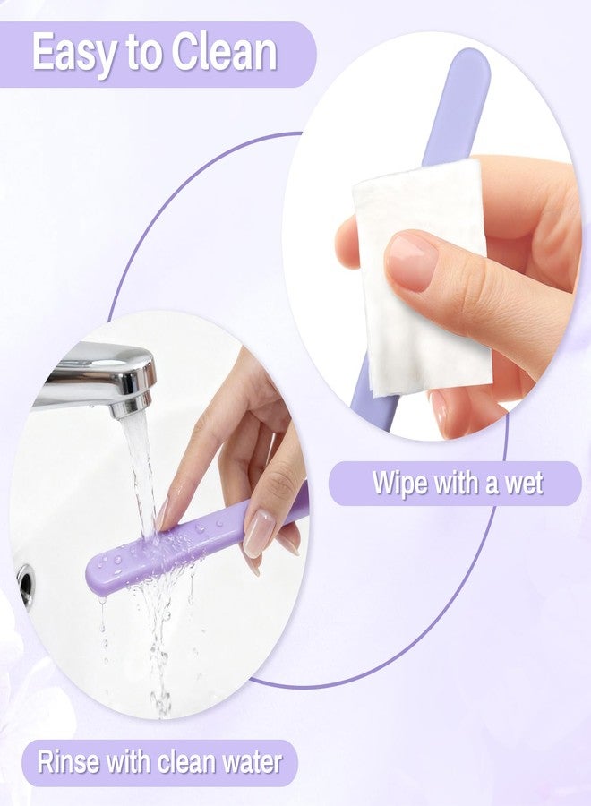 RAQEHO 3 Reusable Silicone Wax Spatula - Non-stick Wax Applicator Stir Sticks for Face Arm Hair Removal Waxing Accessories Removal Products Esthetician Supplies Professional For Home Beauty Salon Use. - Image 5